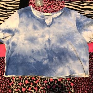 💙 Tie Dye Blue and White Top💙